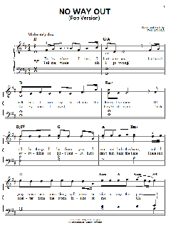 No Way Out (Pop Version) von Phil Collins (Download) 