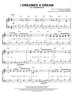 I Dreamed A Dream von Alain Boublil (Download) 