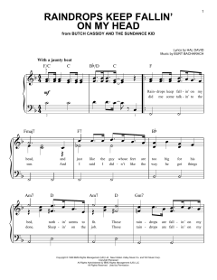 Raindrops Keep Fallin' On My Head von Hal David (Download) 