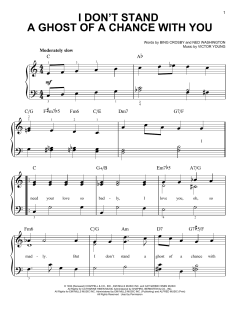 I Don't Stand A Ghost Of A Chance von Bing Crosby (Download) 