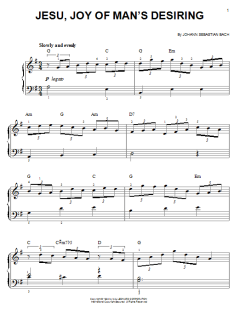 Jesu, Joy Of Man's Desiring von Johann Sebastian Bach (Download) 