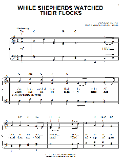 While Shepherds Watched Their Flocks von Traditional (Download) 