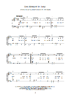 One Moment In Time von Whitney Houston (Download) 