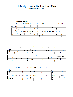 Nobody Knows De Trouble I See von African-American Spiritual (Download) 