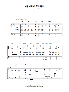 Go Down Moses von African-American Spiritual (Download) 