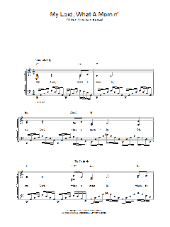 My Lord, What A Mornin' von African-American Spiritual (Download) 