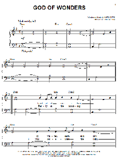 God Of Wonders von Marc Byrd (Download) 