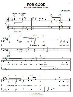For Good von Stephen Schwartz (Download) 