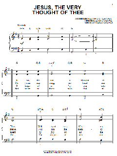 Jesus, The Very Thought Of Thee von Edward Caswall (Download) 