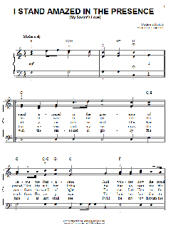 I Stand Amazed In The Presence von Charles H. Gabriel (Download) 