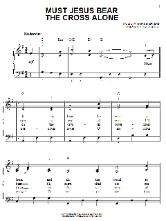 Must Jesus Bear The Cross Alone von Thomas Shepherd (Download) 