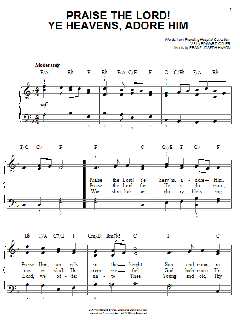 Praise The Lord! Ye Heavens, Adore Him von Edward Osler (Download) 