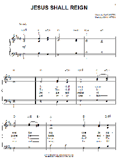 Jesus Shall Reign (Where'er The Sun) von Isaac Watts (Download) 