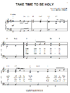 Take Time To Be Holy von William D. Longstaff (Download) 