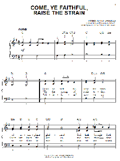 Come, Ye Faithful, Raise The Strain von John Mason Neale (Download) 