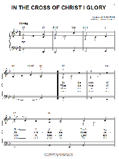 In The Cross Of Christ I Glory von John Bowring (Download) 