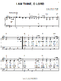 I Am Thine, O Lord von Fanny J. Crosby (Download) 