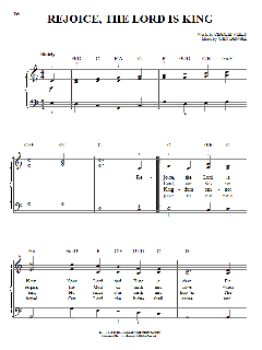 Rejoice, The Lord Is King von Charles Wesley (Download) 