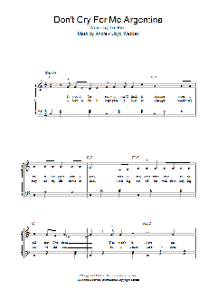Don't Cry For Me Argentina von Andrew Lloyd Webber (Download) 