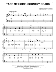 Take Me Home, Country Roads von John Denver (Download) 