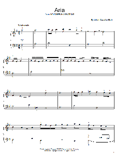 Aria von Johann Sebastian Bach (Download) 