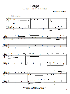 Largo von Johann Sebastian Bach (Download) 