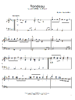 Rondeau von Johann Sebastian Bach (Download) 