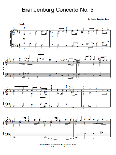 Brandenburg Concerto No. 5 von Johann Sebastian Bach (Download) 