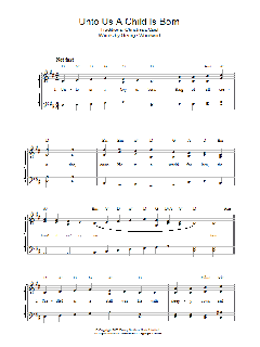 Unto Us A Boy Is Born von Traditional (Download) 