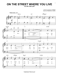 On The Street Where You Live von Alan Jay Lerner (Download) 