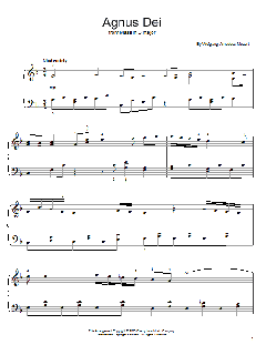 Agnus Dei, Excerpt von Wolfgang Amadeus Mozart (Download) 