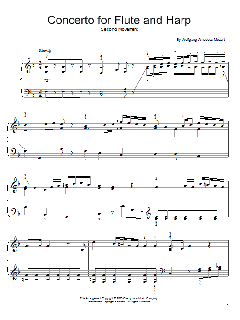 Concerto For Flute And Harp von Wolfgang Amadeus Mozart (Download) 