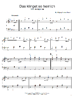 Das Klinget So Herrlich von Wolfgang Amadeus Mozart (Download) 