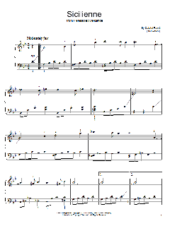 Sicilienne von Gabriel Fauré (Download) 