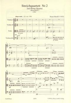 Streichquartett Nr. 2 Rosendorf (1996) von Noam Sheriff im Alle Noten Shop kaufen