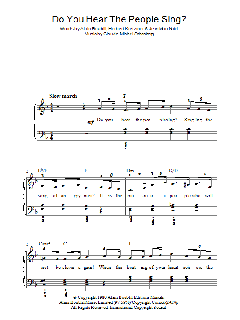 Do You Hear The People Sing? von Alain Boublil (Download) 