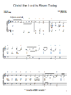 Christ The Lord Is Risen Today von Charles Wesley (Download) 
