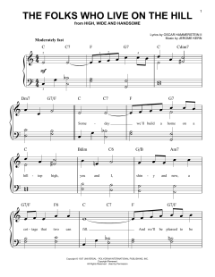 The Folks Who Live On The Hill von Jerome Kern (Download) 