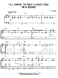 I'll Have To Say I Love You In A Song von Jim Croce (Download) 