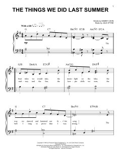 The Things We Did Last Summer von Sammy Cahn (Download) 