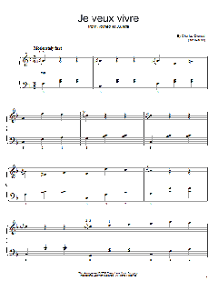 Ah Je Veux Vivre von Charles Gounod (Download) 