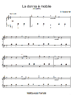 La Donna e Mobile von Giuseppe Verdi (Download) 