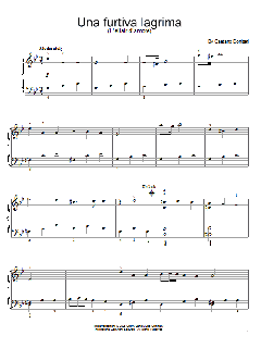 Una Furtiva Lagrima von Gaetano Donizetti (Download) 