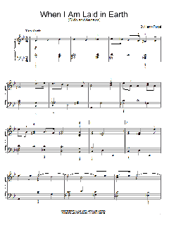 When I Am Laid In Earth von Henry Purcell (Download) 