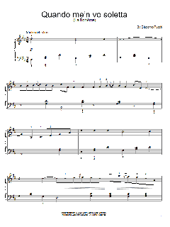 Quando M'en Vo Soletta von Giacomo Puccini (Download) 