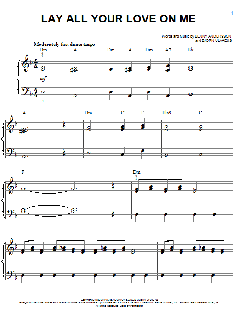 Lay All Your Love On Me von ABBA (Download) 