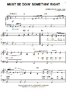 Must Be Doin' Somethin' Right von Billy Currington (Download) 