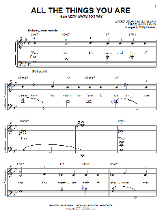 All The Things You Are von Jerome Kern (Download) 