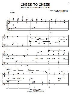 Cheek To Cheek von Irving Berlin (Download) 