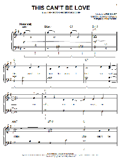 This Can't Be Love von Lorenz Hart (Download) 